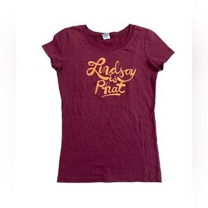 Vintage y2K Hollister‎ Company Lindsay is PHAT Controversial Baby T-Shirt